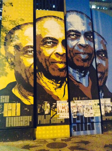 Mural  Gilberto Gil samba mpb